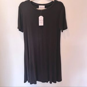 Sadie & Sage Black T-Shirt Dress